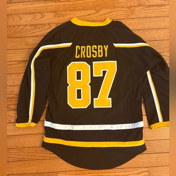 Sidney Crosby youth Pittsburgh Penguins jersey size L/XL - Picture 1 of 5